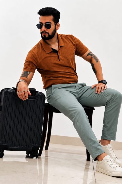 PREMIUM SAGE GREY CHINOS