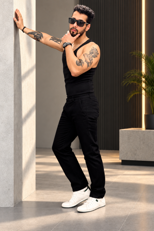 Classic Black Chinos