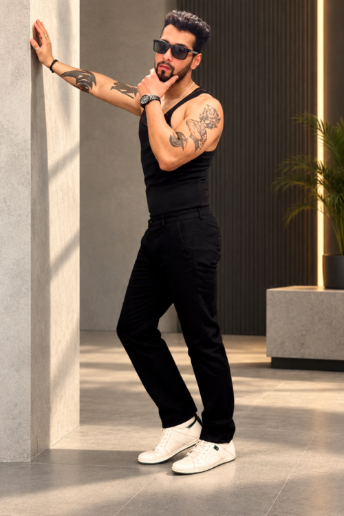 Classic Black Chinos
