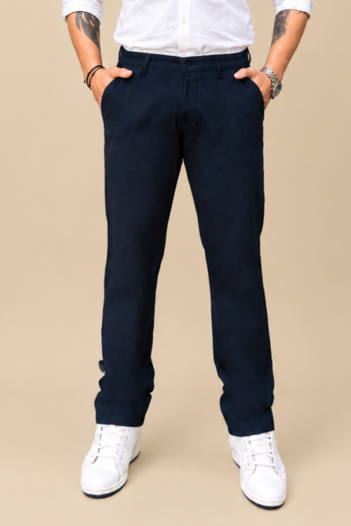 Classic Navy Blue Chinos